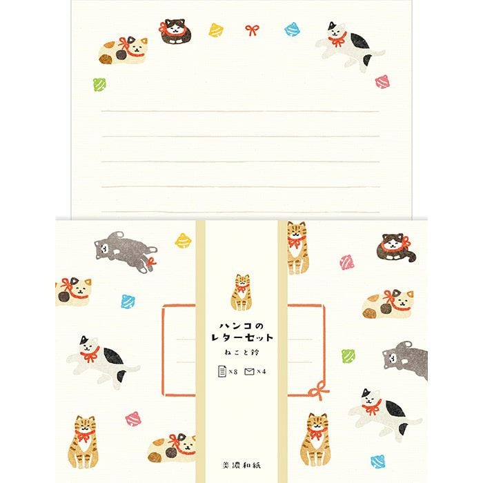 ﾊﾝｺのﾚﾀｰｾｯﾄ ねこと鈴 | 古川紙工公式オンラインショップ