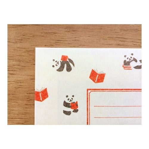 ﾊﾝｺのﾚﾀｰｾｯﾄ ﾊﾟﾝﾀﾞと本 | 古川紙工公式オンラインショップ