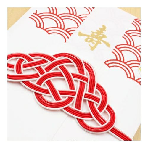 乙女の祝儀袋 青海波