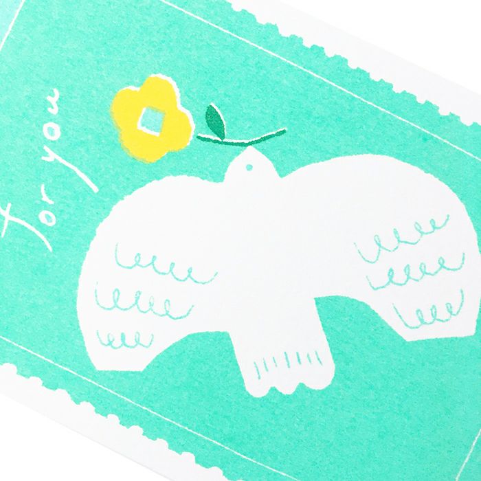 ﾚﾄﾛ印刷ﾎﾟｽﾄｶｰﾄﾞ ｺﾄﾘ切手