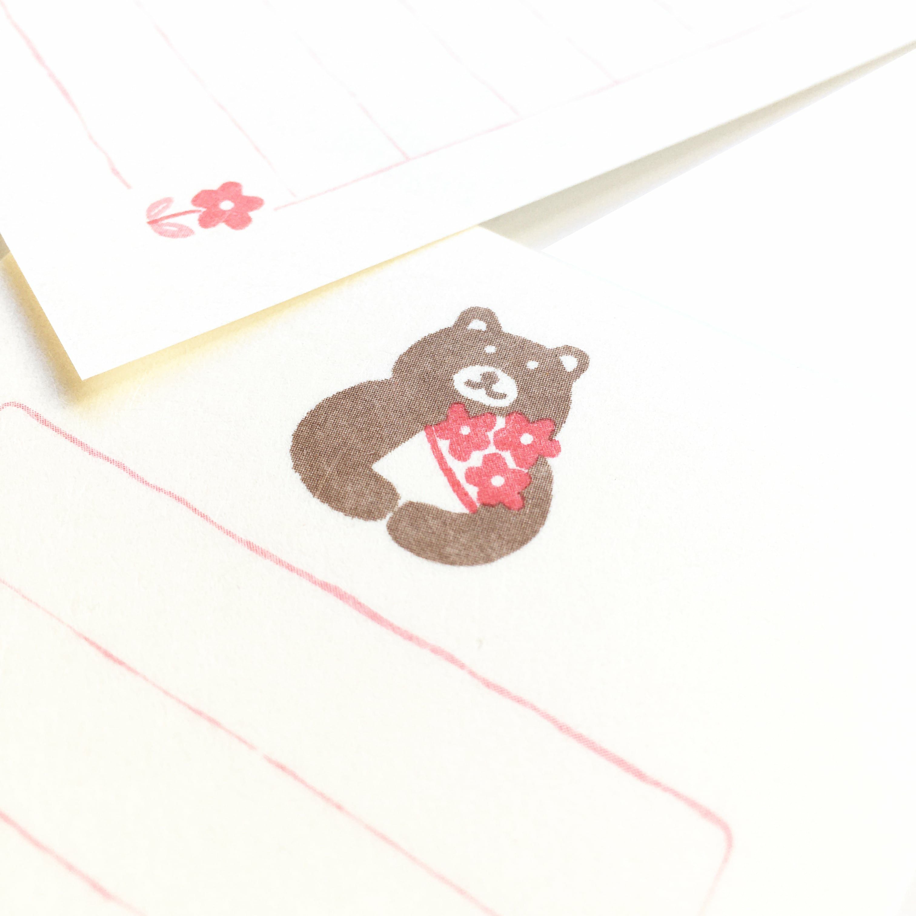 そえぶみ箋 ｸﾏのきもち | 古川紙工公式オンラインショップ
