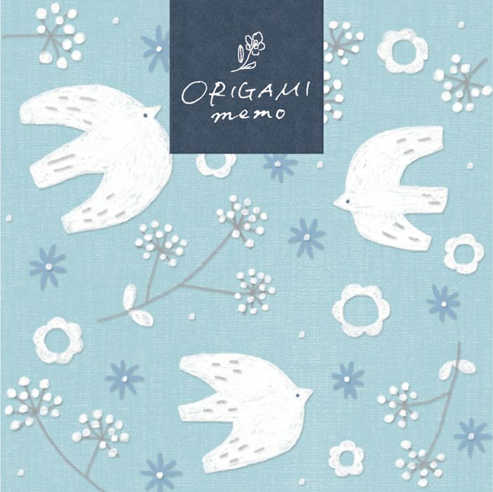 ｵﾝﾗｲﾝ限定 ORIGAMI memo 白い鳥