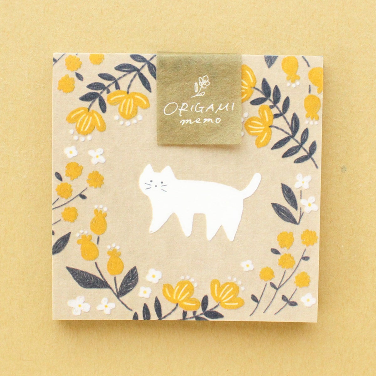 ｵﾝﾗｲﾝ限定 ORIGAMI memo 琥珀糖ｵﾝﾗｲﾝ限定 ORIGAMI memo 白いねこ