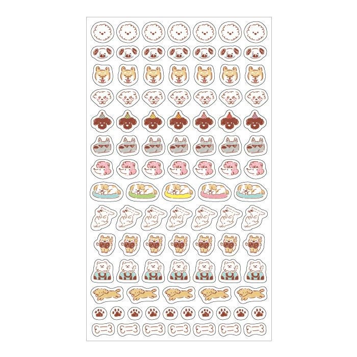 わたしびより ﾃﾞｲﾘｰｼｰﾙ ぽちっとわんこ | 古川紙工公式オンラインショップ