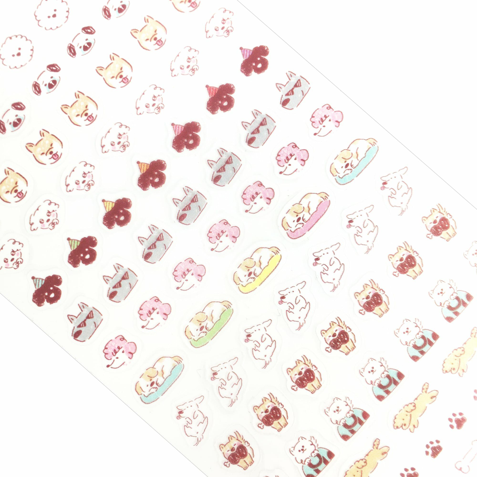 わたしびより ﾃﾞｲﾘｰｼｰﾙ ぽちっとわんこ | 古川紙工公式オンラインショップ