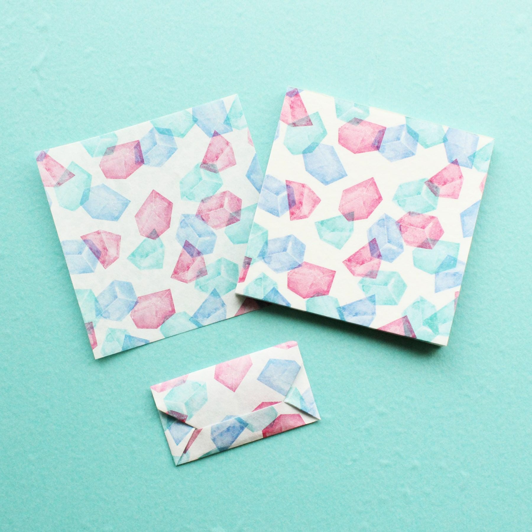 ｵﾝﾗｲﾝ限定 ORIGAMI memo 琥珀糖 | 古川紙工公式オンラインショップ