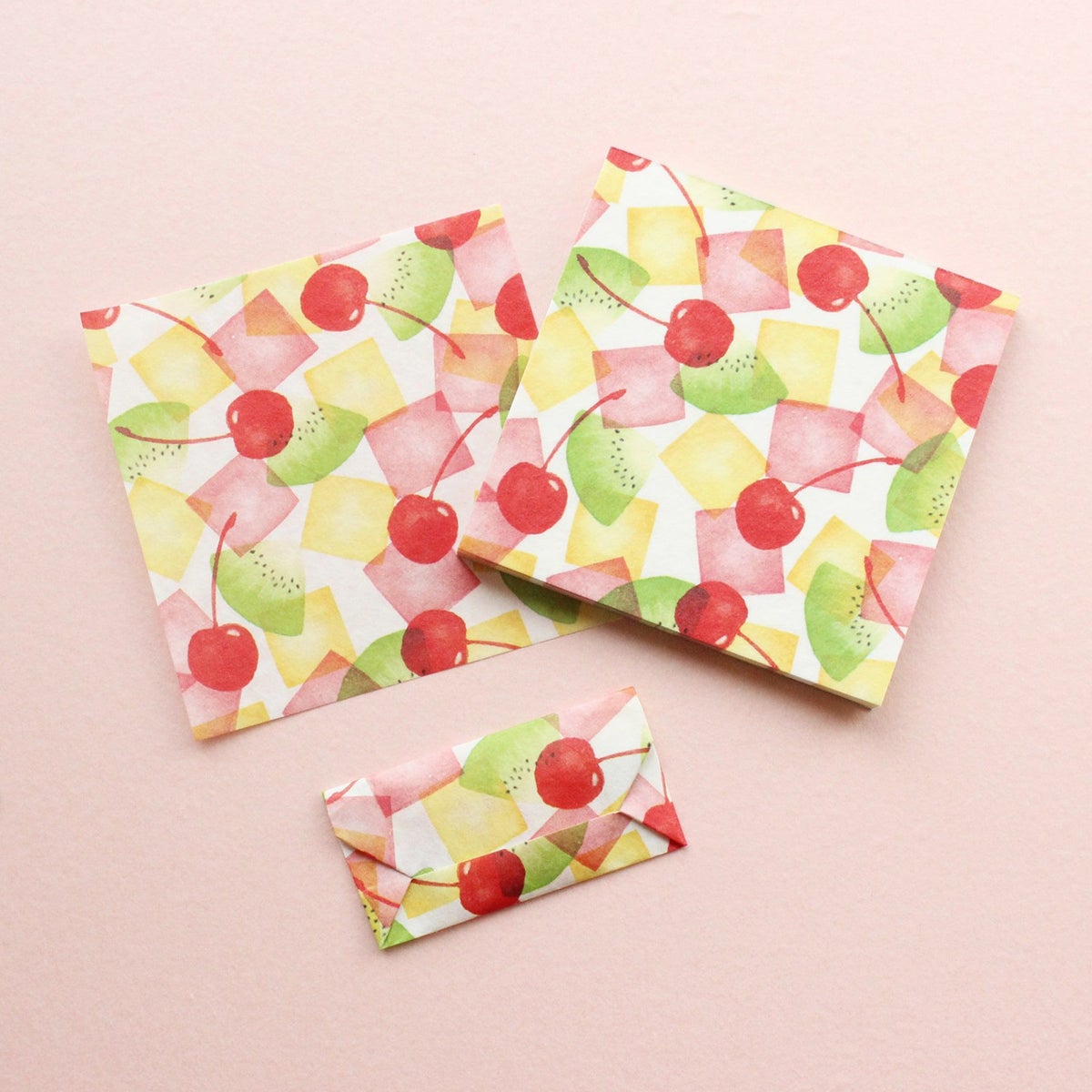 ｵﾝﾗｲﾝ限定 ORIGAMI memo ﾌﾙｰﾂﾎﾟﾝﾁ