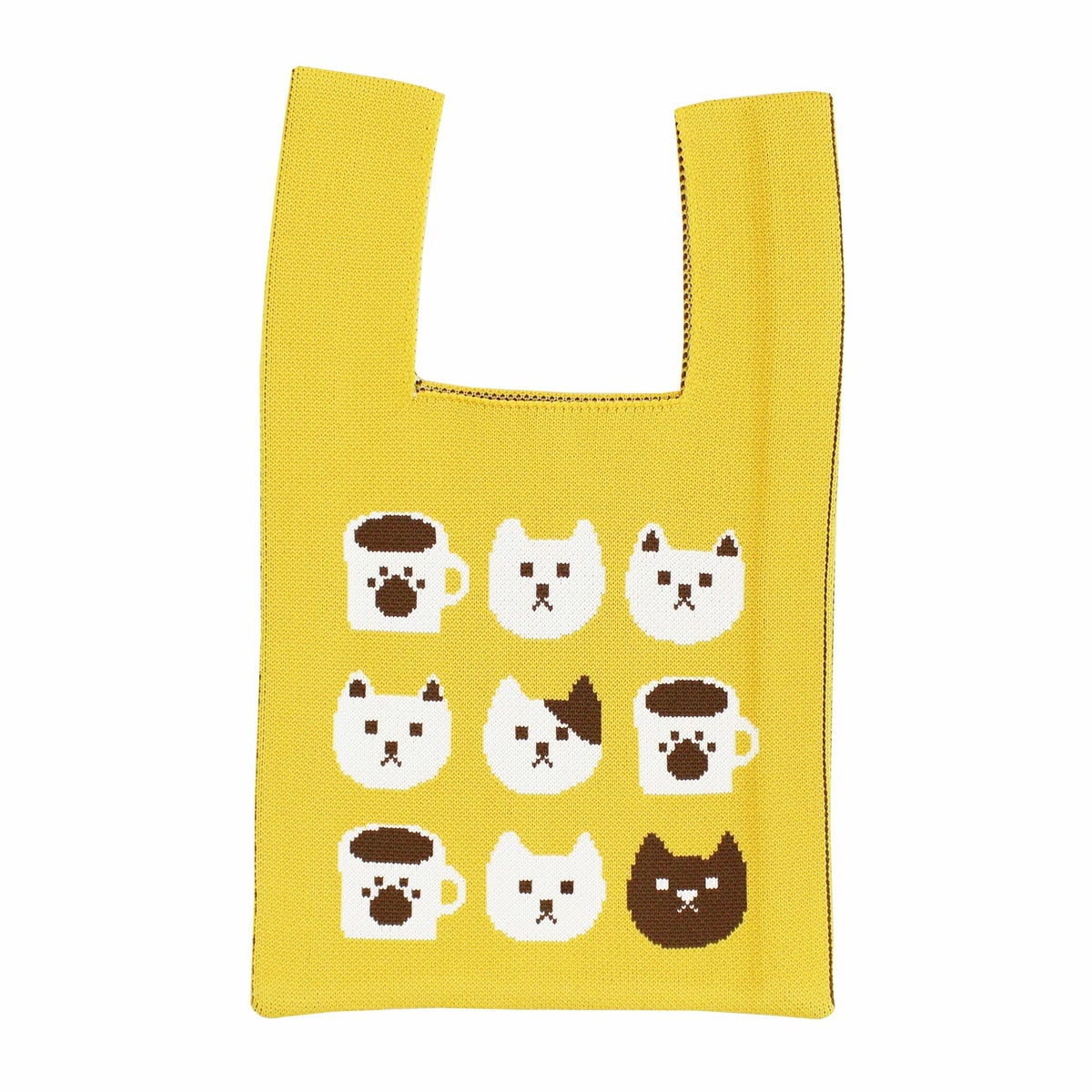 ｵﾝﾗｲﾝ限定 ﾆｯﾄﾊﾞｯｸﾞ ねこ