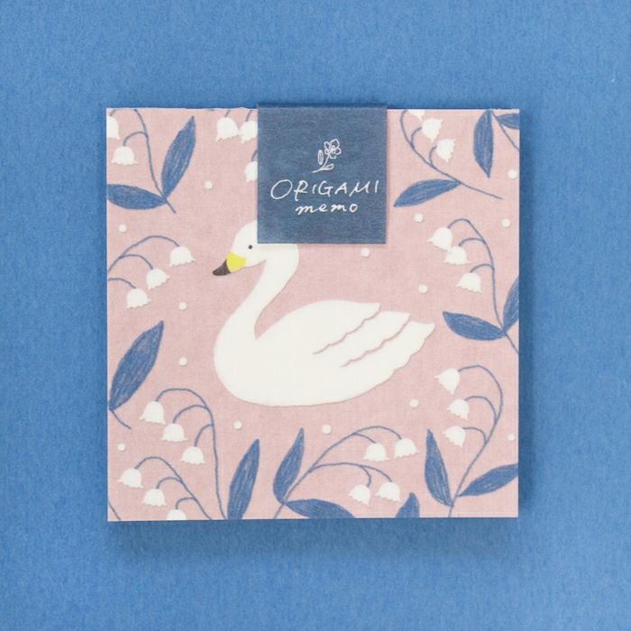 ｵﾝﾗｲﾝ限定 ORIGAMI memo 白鳥