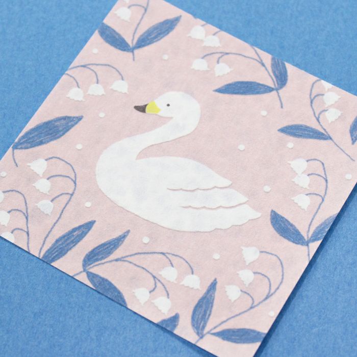 ｵﾝﾗｲﾝ限定 ORIGAMI memo 白鳥