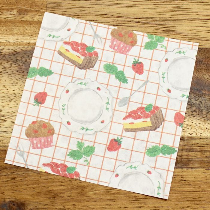 ｵﾝﾗｲﾝ限定 ORIGAMI memo いちごとｽｲｰﾂ | 古川紙工公式オンラインショップ