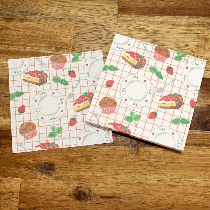 売り切りセール！苺ちゃんの丸っこいメモ ｵﾝﾗｲﾝ限定 ORIGAMI memo いちごとｽｲｰﾂ | 古川紙工公式オンラインショップ