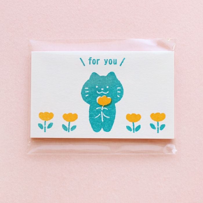 ｵﾝﾗｲﾝ限定 ﾐﾆｶｰﾄﾞ ぷくぷくﾆｬﾝﾆｬﾝ