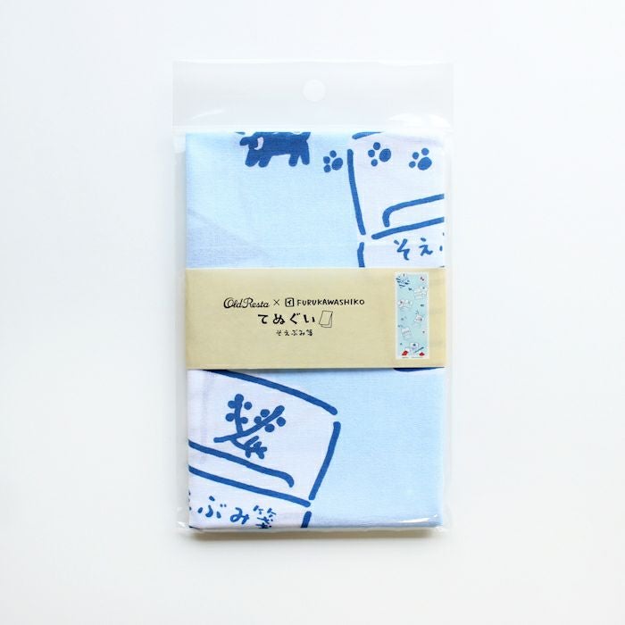 Old Resta×FURUKAWASHIKO てぬぐい そえぶみ箋 | 古川紙工公式