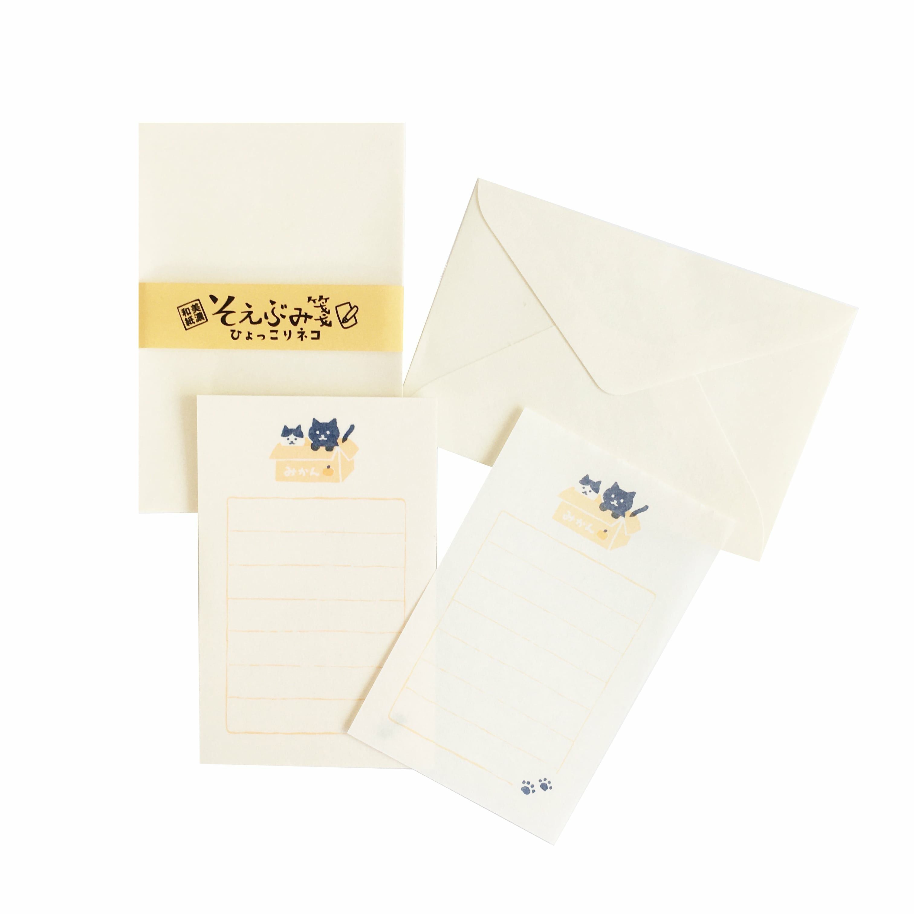 そえぶみ箋 ひょっこりﾈｺ | 古川紙工公式オンラインショップ