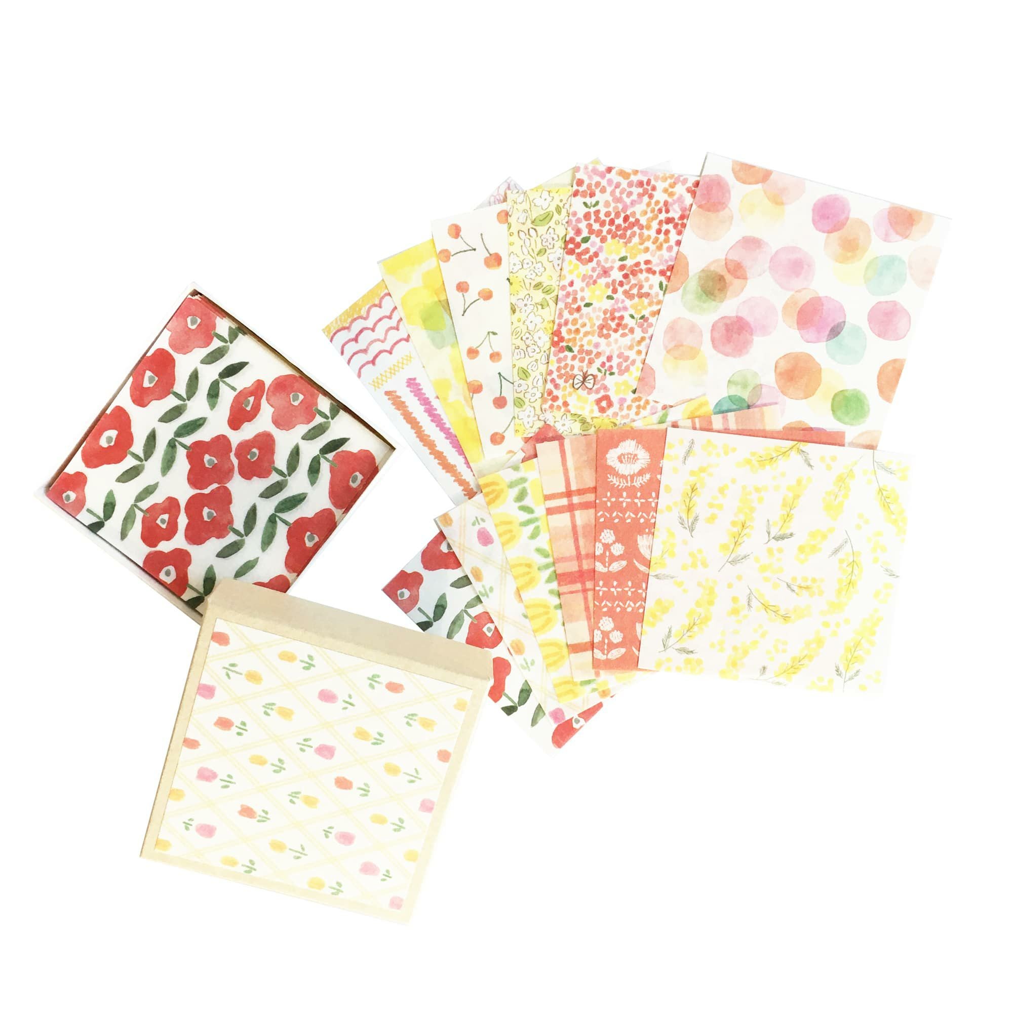 d*9様 古川紙工　おりがみ小箱　新品中古10箱 折り紙 柄 古川紙工 おりがみ小箱 セット 正方形 origami おしゃれ