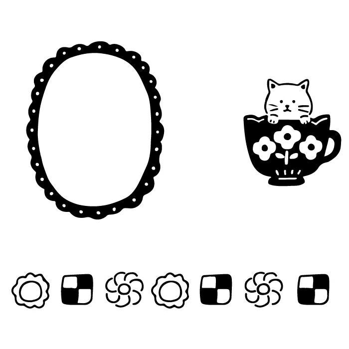 ｵﾝﾗｲﾝ限定 ﾌﾙｶﾜはんこ 3個ｾｯﾄ ﾃｨｰﾀｲﾑ