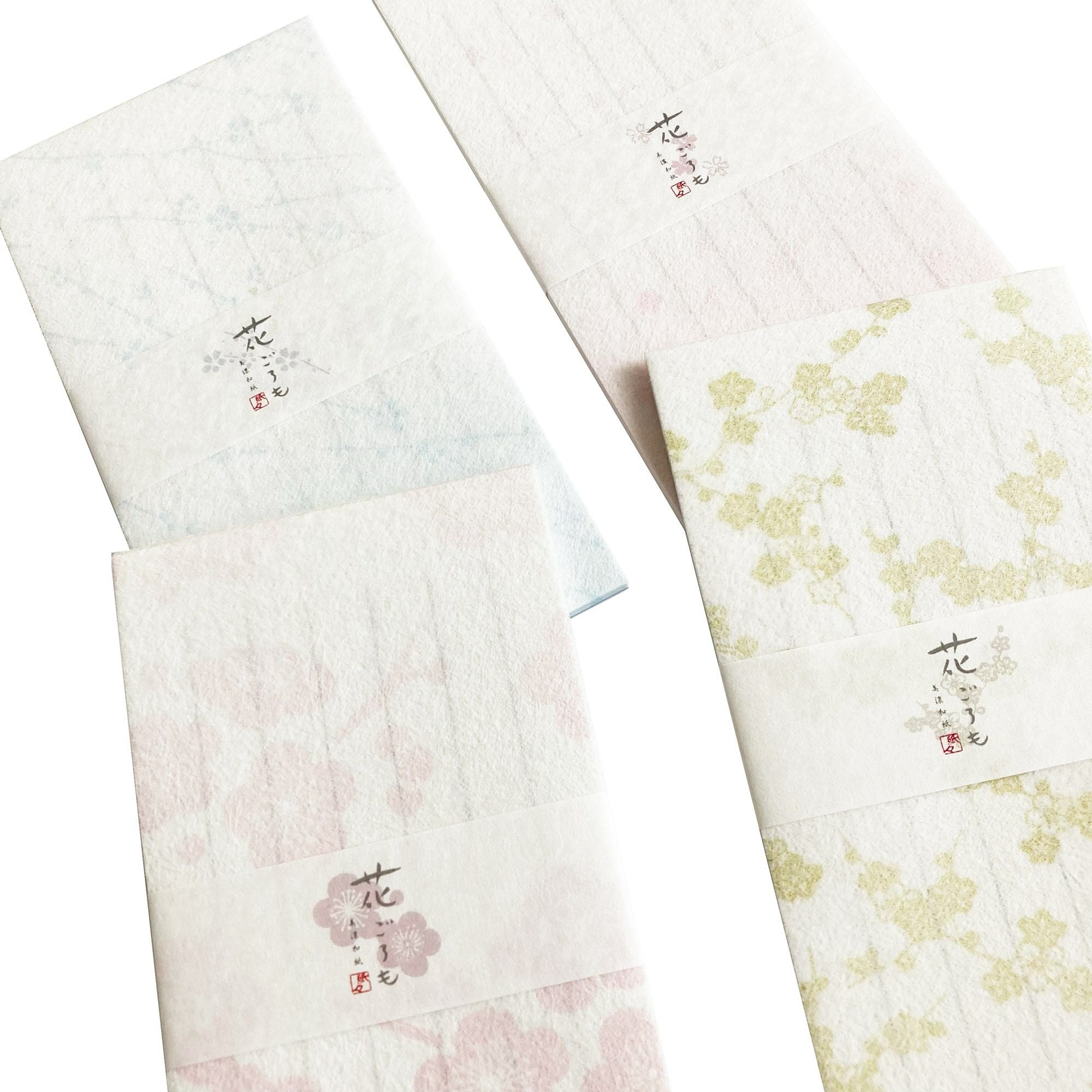 一筆箋 紅梅 美濃和紙花ごろも | 古川紙工公式オンラインショップ