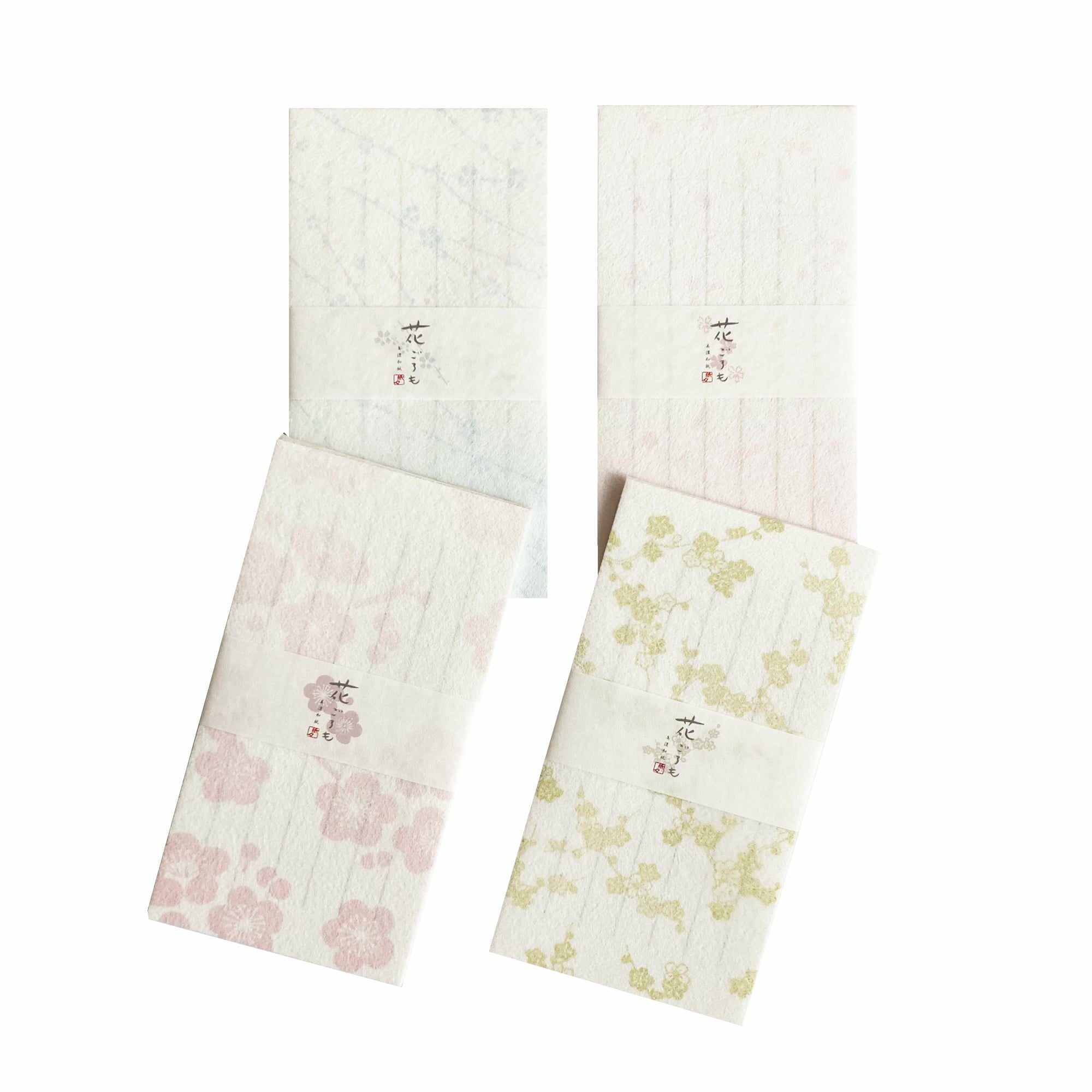 一筆箋 紅梅 美濃和紙花ごろも | 古川紙工公式オンラインショップ