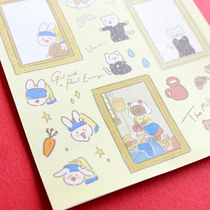 Tセット♡440円♡手描き 動物コメントシール 確認用 ｵﾝﾗｲﾝ限定 ｼｰﾙｼｰﾄ Museum Animals | 古川紙工公式オンラインショップ