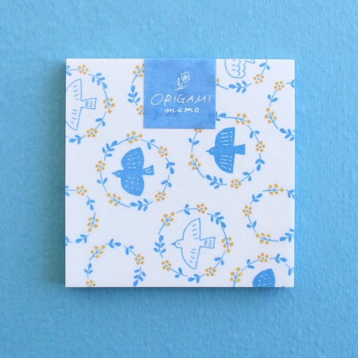 ｵﾝﾗｲﾝ限定 ORIGAMI memo 鳥とお花 | 古川紙工公式オンラインショップ