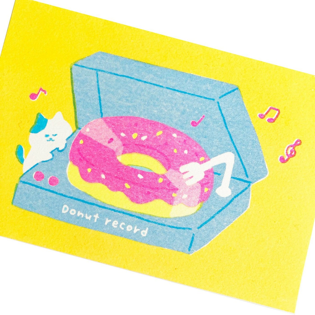 ﾄﾞｰﾅﾂﾚｺｰﾄﾞ ﾚﾄﾛ印刷ﾎﾟｽﾄｶｰﾄﾞ