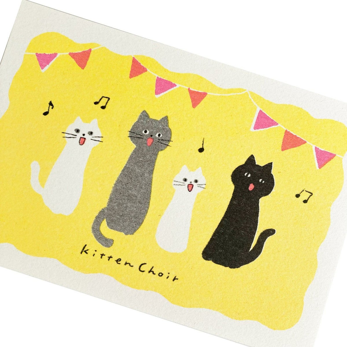 にゃんこ合唱団 ﾚﾄﾛ印刷ﾎﾟｽﾄｶｰﾄﾞ