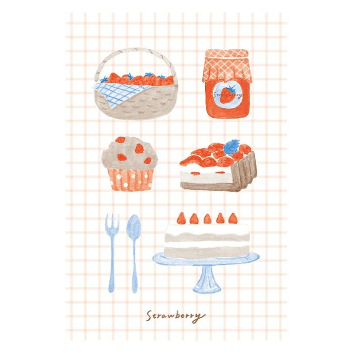ｵﾝﾗｲﾝ限定 ﾚﾄﾛ印刷ﾎﾟｽﾄｶｰﾄﾞ strawberry garden | 古川紙工公式