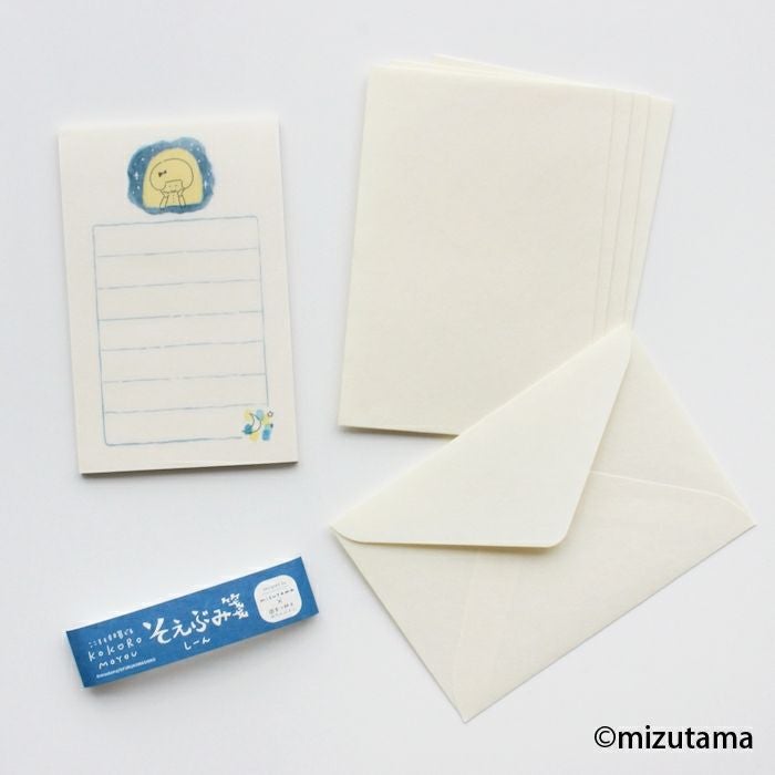 【古川紙工×mizutama　KOKOROMOYOU レターセット　メモ　ふせん そえぶみ箋 しーん kokoromoyou | 古川紙工公式オンラインショップ
