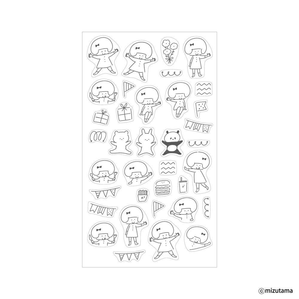 重ねてﾃﾞｺるｼｰﾙｼｰﾄ わいわい kokoromoyou