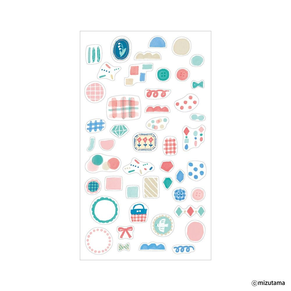 重ねてﾃﾞｺるｼｰﾙｼｰﾄ るんるん kokoromoyou