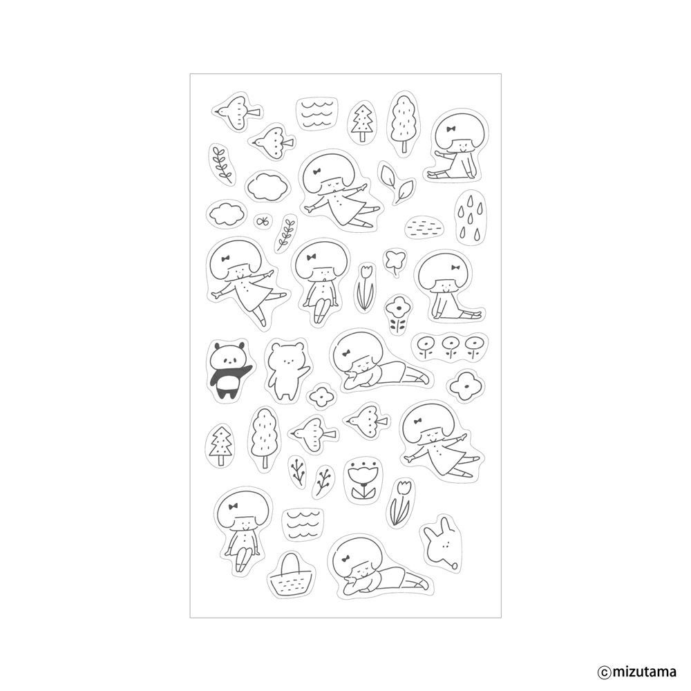 重ねてﾃﾞｺるｼｰﾙｼｰﾄ るんるん kokoromoyou