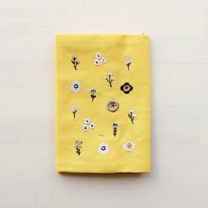刺繍ﾌﾞｯｸｶﾊﾞｰ 小花 HONTOWATASHI