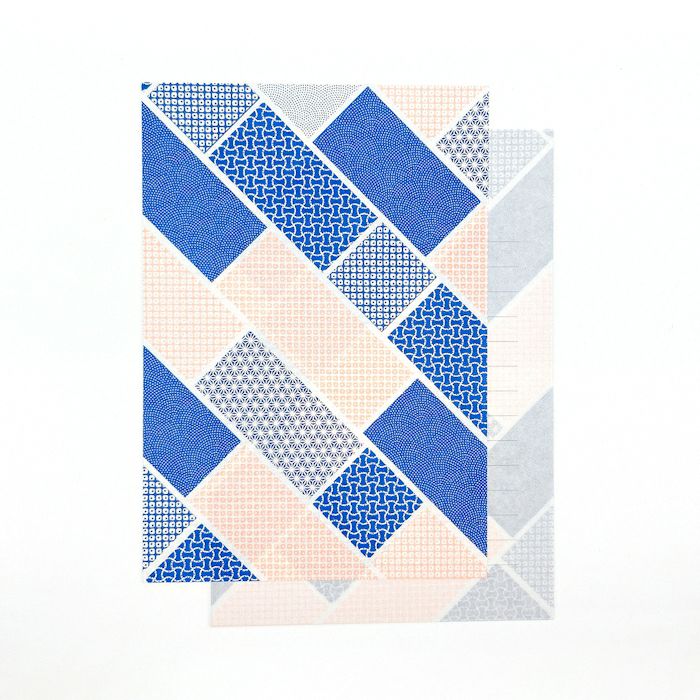 結々yuiyui  美濃和紙 ﾚﾀｰｾｯﾄ 小紋柄