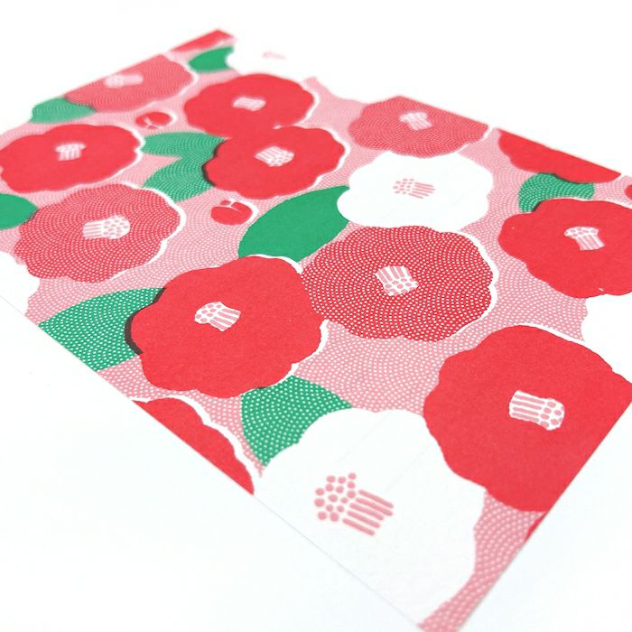 結々yuiyui  美濃和紙 ﾚﾀｰｾｯﾄ 椿