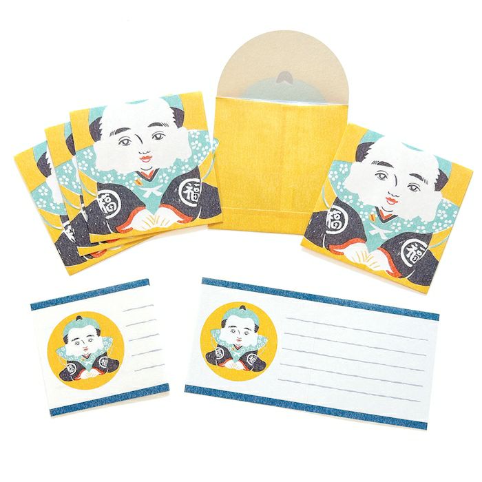 NIPPON365  美濃和紙 ましかくぽち文 福助