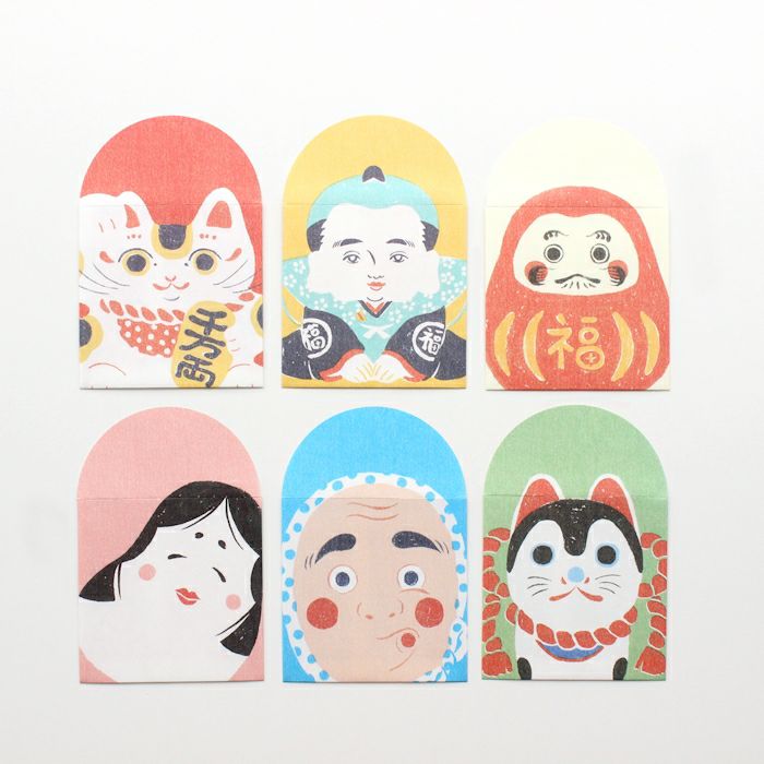 NIPPON365  美濃和紙 ましかくぽち文 だるま