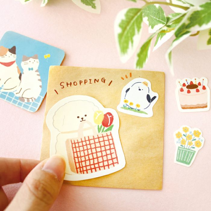 ｻｲｽﾞ違いのﾌﾚｰｸｼｰﾙ ﾈｺ わたしびより | 古川紙工公式オンラインショップ