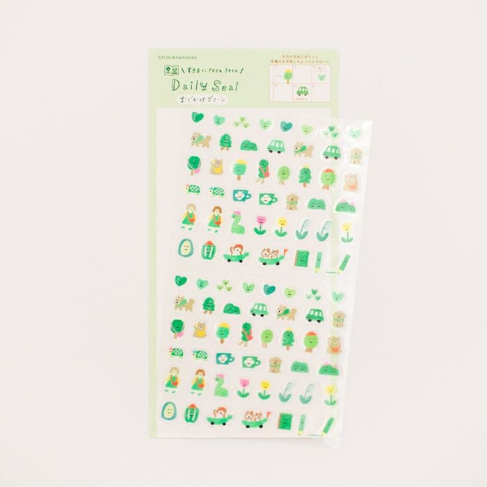 ﾃﾞｲﾘｰｼｰﾙ おでかけｸﾞﾘｰﾝ わたしびより