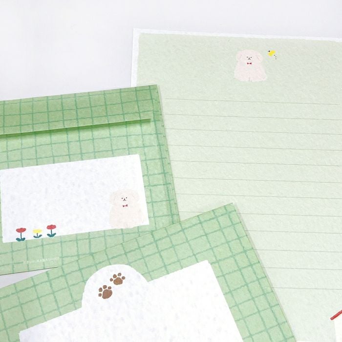ﾚﾀｰｾｯﾄ もふもふわんこ わたしびより | 古川紙工公式オンラインショップ