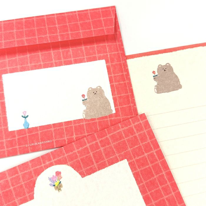ﾚﾀｰｾｯﾄ もふもふくま わたしびより | 古川紙工公式オンラインショップ