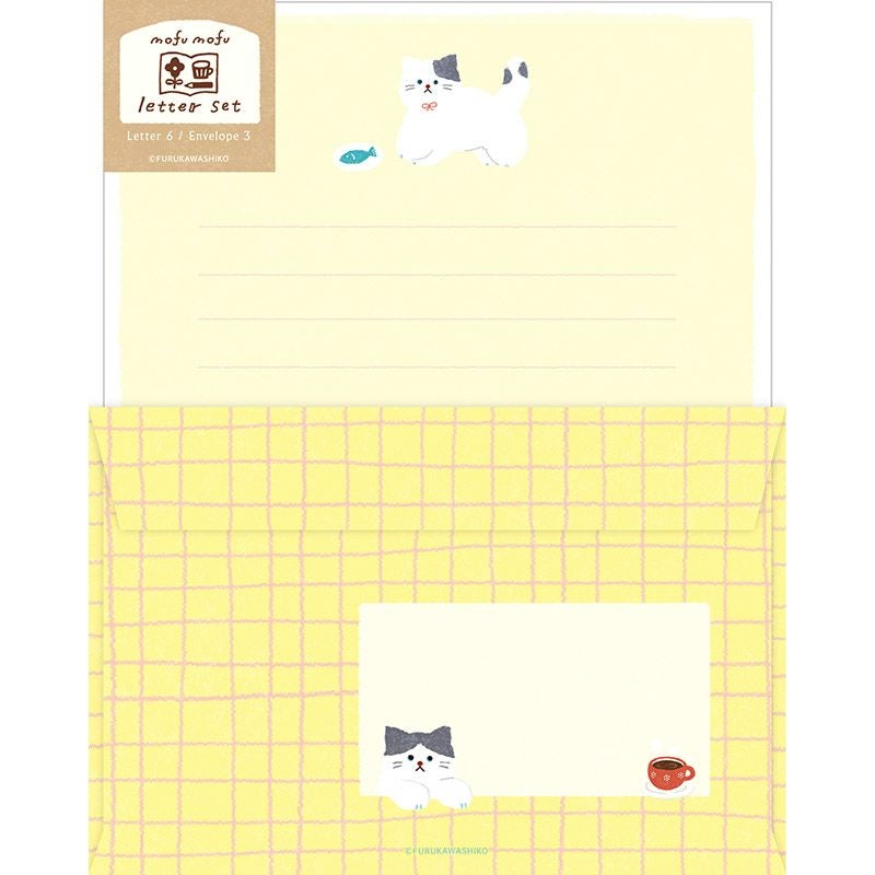 ﾚﾀｰｾｯﾄ もふもふにゃんこ わたしびより | 古川紙工公式オンラインショップ