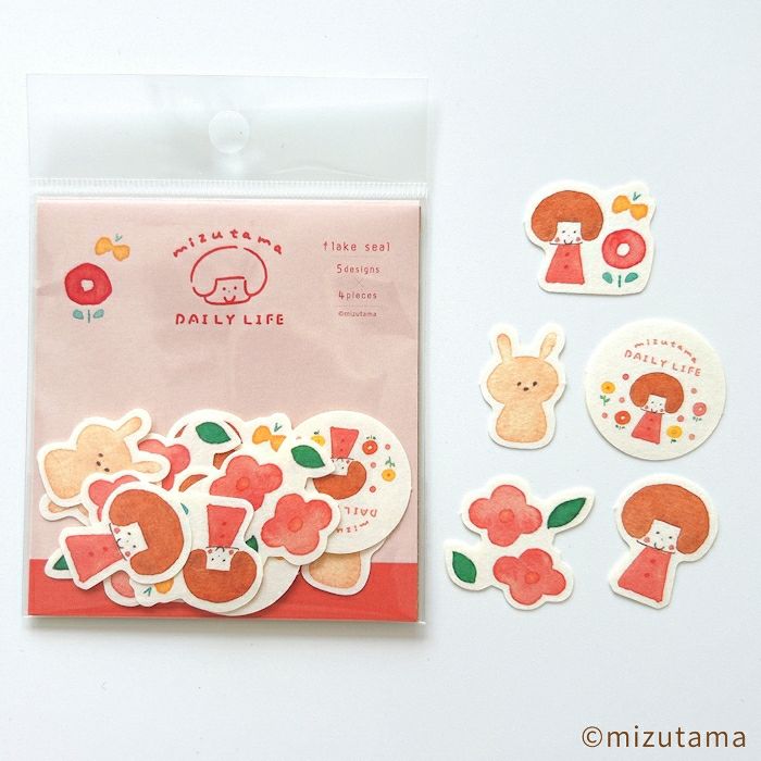 和紙ﾌﾚｰｸｼｰﾙ かわいいお花 DAILY LIFE | 古川紙工公式オンラインショップ