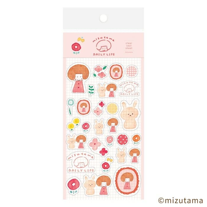 透明ｼｰﾙｼｰﾄ かわいいお花 DAILY LIFE | 古川紙工公式オンラインショップ