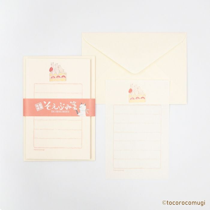 そえぶみ箋 sweets ﾄｺﾛｺﾑｷﾞ