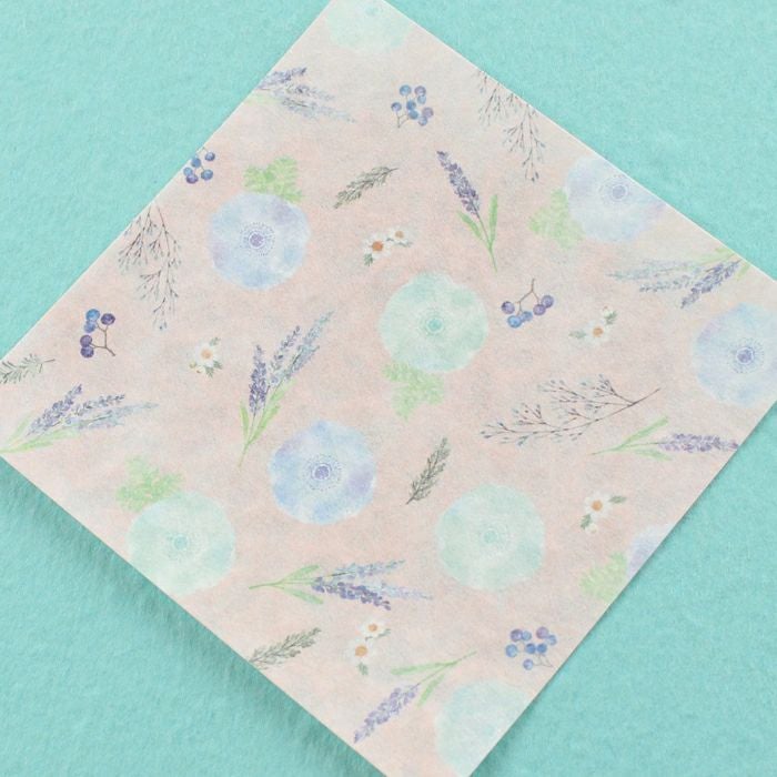 ｵﾝﾗｲﾝ限定 ORIGAMI memo 青い花と実