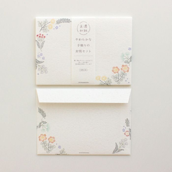 封筒 刺繍のお花 | 古川紙工公式オンラインショップ