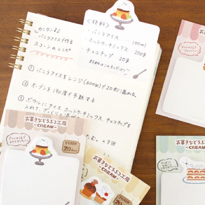 (ねこたぬ工房)ハンドメイド☆スイーツデコ☆メモスタンド６個①