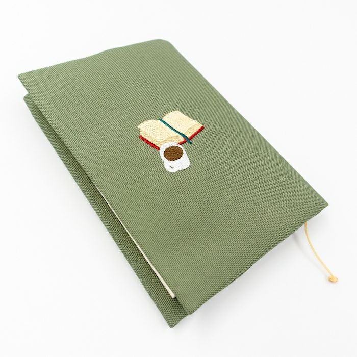 刺繍ﾌﾞｯｸｶﾊﾞｰ 本と珈琲 HONTOWATASHI | 古川紙工公式オンラインショップ