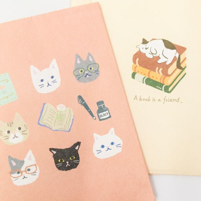 美濃和紙ﾌﾞｯｸｶﾊﾞｰ 本とねこ HONTOWATASHI | 古川紙工公式オンライン